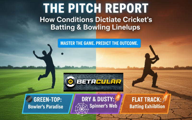 The Impact of Pitch Report: How Conditions Influence Batting vs. Bowling Lineups