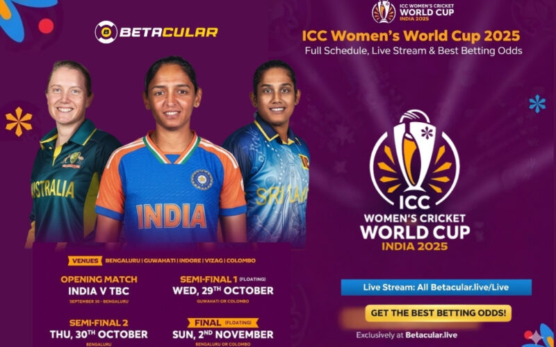 ICC Women's World Cup 2025: Full Schedule, Live Stream, and Best Betting Odds
