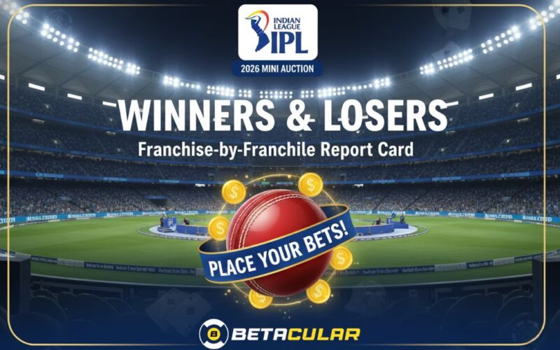 IPL 2026 Mini Auction, focusing on a Winners and Losers report,