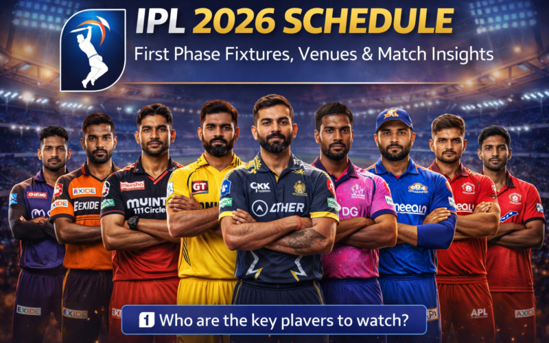 IPL 2026 Schedule First Phase Fixtures, Venues & Match Insights